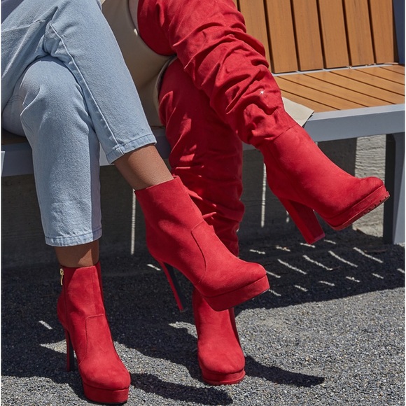 Red Stiletto Bootie - Picture 10 of 11